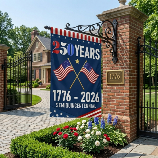 America 250th Anniversary Flag – US Semiquincentennial Garden & House Banner (1776–2026)