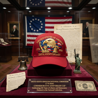 🔥Eagle & Liberty – United States 250th Anniversary Hat✨(Breathable & Lightweight Comfort & Unisex Fit)