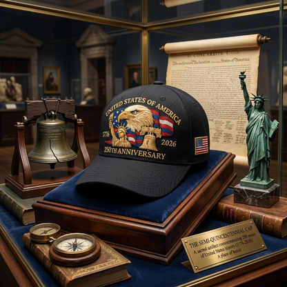 🔥Eagle & Liberty – United States 250th Anniversary Hat✨(Breathable & Lightweight Comfort & Unisex Fit)