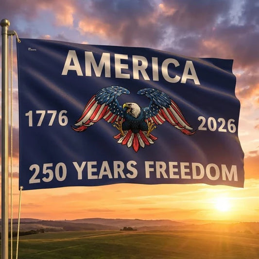 America Flag | 250th Anniversary of The U.S. Canvas Flag