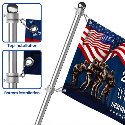 GenlyHome American Flag, 250 Years We The People Semiquincentennial Grommet Flag