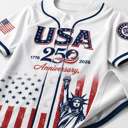 USA 250th Anniversary Baseball Jersey – Semiquincentennial Celebration Top
