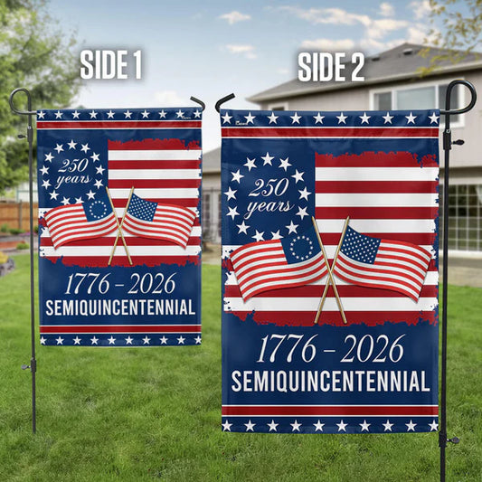 GenlyHome American Flag - America 250th Anniversary Semiquincentennial Decorative Flag